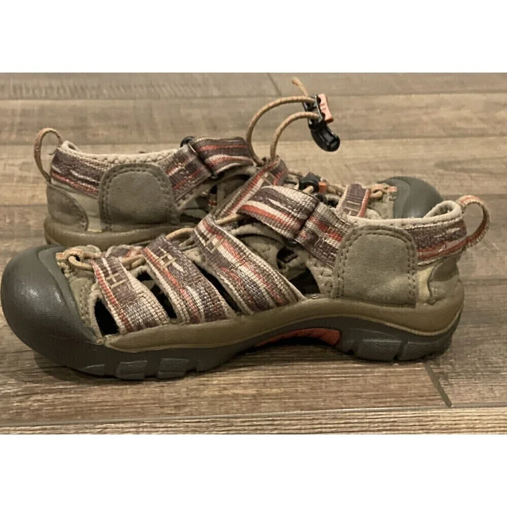 Keen Newport H2 Kids Size 1 Kids Trail Hiking Water Sport Sandals Brown Shoes